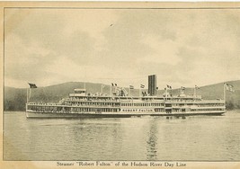 1915 Postcard Steamer &quot; Robert Fulton &quot; Hudson River River Day Line Unused - £3.18 GBP