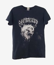 Vintage Cauterized Death Metal T Shirt Used &amp; Worn Gildan Heavy Cotton S... - $69.29