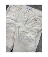 BERSHKA EU46 US36 Cream Textured Checkered Pattern Pants Men&#39;s Fashion W... - $862.17 MXN