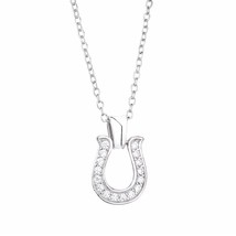 Slovecabin 2019 New Horseshoes Pendant Necklace 100% Real 925 Sterling Silver Ja - £21.40 GBP