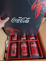 Coca Cola MARVEL 2024 Unopened 6 Cans Collectors Edition Deadpool Exclusive - $49.96