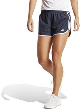 adidas Marathon 20 Running Shorts Womens XL Navy Blue White Stripes NEW - $21.65