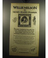 1975 Willie Nelson The Red-Headed Stranger Album Advertisement - $18.49
