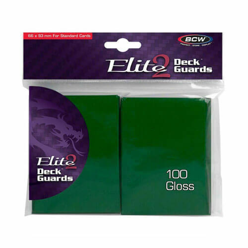 BCW Deck Protectors Standard Elite2 (100) - Glossy Green - $28.51
