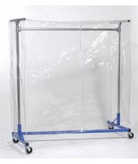 Z Rack Cover Clear Vinyl with Zipper for 60 Inch Z-Rack Garment Racks - $1,115.63 MXN