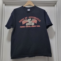 Sons Of Arthritis Veteran Brotherhood Proudly Served Black T-Shirt Mens ... - $18.04