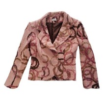Vintage Sonia K Paris Veste Dauphin Pink Multi Blazer Women&#39;s Size 4 (T1) RARE - £55.53 GBP