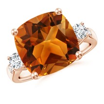 12mm aaaa citrine rose gold ring thumb200