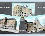 Nebraska State Hospital Multiview Hastings NE UNP DB Postcard G16 - £9.27 GBP