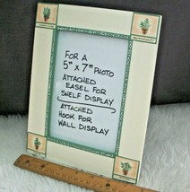Picture Frame For 5 x 7 Photo Garden Herbs Rosemary Sage Basil Mint Hand... - $15.83