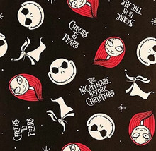 2 Rolls Black Disney&#39;s The Nightmare Before Christmas Wrapping Paper 50 ... - £6.39 GBP