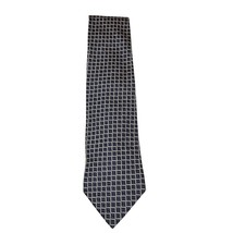 Hart Schaffner Marx Mens Tie Blue Geometric Professional Corporate Necktie - $19.99