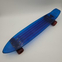 Nash Translucent Blue Acrylic Plastic Vintage Skateboard 1970s Man Cave Bar - $54.44