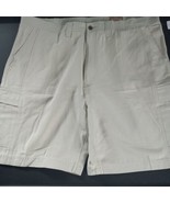NWT The Foundry Supply Co. 44x 10" Flax Tencel Blend Cargo Shorts Summer Tan - $27.71