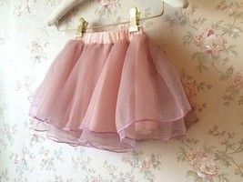 Baby Girl Skirt Flower Girl Tutu Skirt Peach Toddler Tulle Skirt Baby Shower image 3