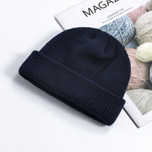 Thick Beanie warm Plain Knit Hat Baggy Cap Cuff Slouchy Skull Hats Ski D... - £9.96 GBP