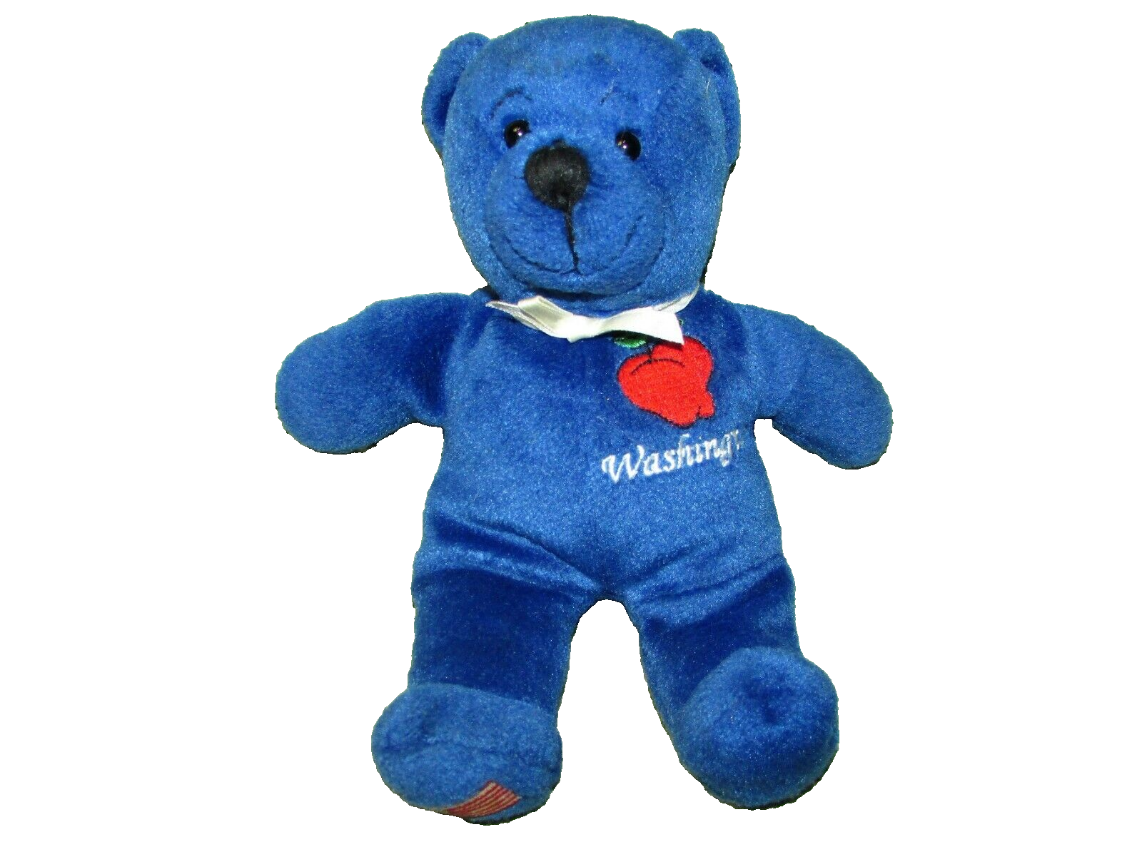 Primary image for SYBOLZ WASHINGTON BEAR BLUE BEANBAG TEDDY 2004 RGU 7" PLUSH STUFFED ANIMAL TOY