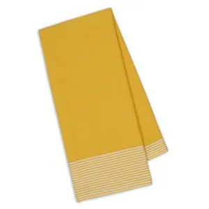 New Design Imports Daffodil Waffle Weave Stripe 100% Cotton Kitchen Dish Towel - £9.49 GBP