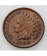 1906 1C Indien Cents En Bu État, Marron Couleur, Beau Oeil Appeal &amp; Luster - €44,84 EUR