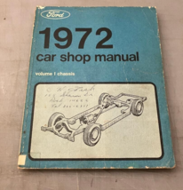 1972 Ford Car Shop Manual Volume 1 Chassis Part Number 365-126-A Genuine Oem - $7.62