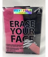 Danielle Creations Erase Your Face Reusable Makeup Removing Cloth Pink B... - $8.16 CAD