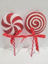 Christmas Candy Cane Peppermint Grinch Gingerbread Lollipop Red White Or... - £15.57 GBP