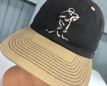 CCM Hockey Hockeyman Logo Leather Strapback Baseball Hat Cap - $22.59