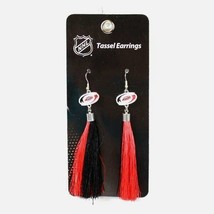 Carolina Hurricanes Earrings Fashion Tassel Style NHL Licensed - NWT - $5.99