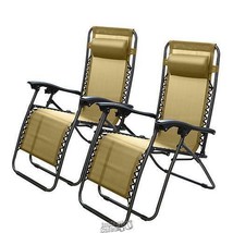 2-Pack Kocaso Folding Zero Gravity Lounge Chair NAVY BLUE COLOR Heavy Duty Beach - £91.10 GBP