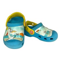 Crocs Olaf Frozen Clogs Kids 4-5C Blue Slip On Sandal Shoes - £15.87 GBP