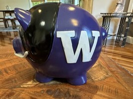 Rare Washington Huskies NCAA College Football Piggy Bank 8 X 6.5 - $67.70 CAD