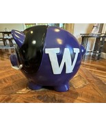 Rare Washington Huskies NCAA College Football Piggy Bank 8 X 6.5 - €42,17 EUR