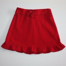 Crazy 8 Cozy Gifts Red Ruffle Microfleece Skirt size 5 - £6.31 GBP