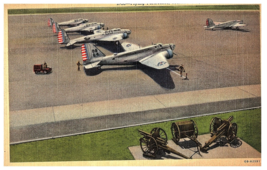 Flying Fortresses March Field Riverside California Airplane Postcard - £7.77 GBP