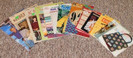 Lot 12 Vintage Knitting Books Booklets Leaflets Patterns Afghans Gifts Sweater+ - £8.49 GBP