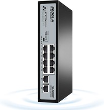 8 Port PoE Switch 100Mbps 8 PoE Port 2 Ethernet Uplink 120W 802.3af at Extend Fu - £46.53 GBP