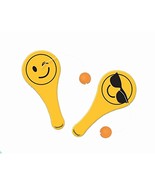 LOL Emoji Mini Paddle Balls Birthday Party Favors Toys 12 Per Package - $72.70 MXN