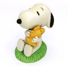 Peanuts Gang Westland Giftware &quot;Snoopy Hugging Woodstock&quot; 3.25&quot; Figurine... - £14.90 GBP