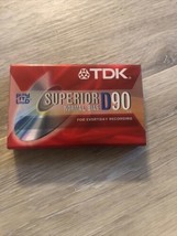 TDK D90 Normal Bias Superior Blank Audio Cassette Tapes New Old Stock - $2.97
