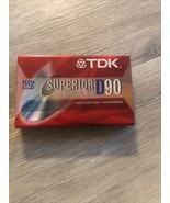 TDK D90 Normal Bias Superior Blank Audio Cassette Tapes New Old Stock - £2.32 GBP