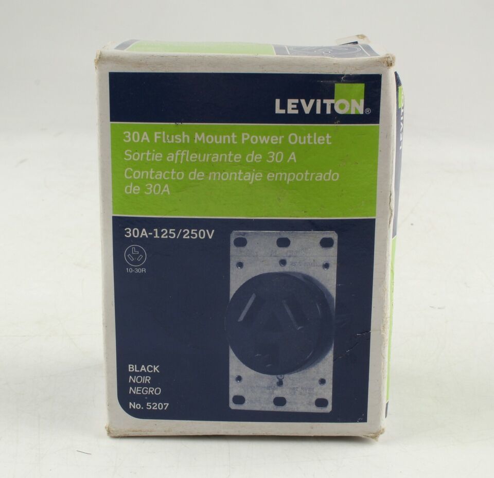 *Leviton 5207 125/250V Flush Mount Receptacle 30 A - $4.84