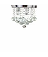 BROADWAY LIGHTING SILVER FLUSH MOUNT CEILING CHANDELIER NEW BL-AAF-X-3L-... - $940.64 MXN