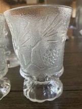 Set Of 4 Vintage Tiara Ponderosa Pine Clear Water Goblets - £19.73 GBP