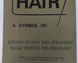 Hair A Symbol of Divine Human Male/ Female Relationship by Jesse Moon 1972 - £15.81 GBP