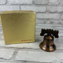 Kirk Stieff Liberty Bell Bronze Color Used In Original Box 2.5 Inches Tall - £17.50 GBP