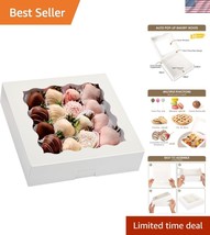 35-Pack Auto-Popup Bakery Boxes with Window for Cookies &amp; Treats - 10x10... - €33,65 EUR