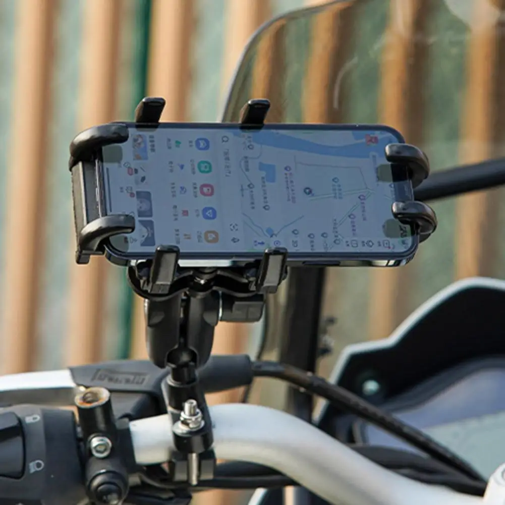 Motorcycle Phone Bracket  Useful Adjustable Easy to Install  Bicycle Handlebar - £28.88 GBP+