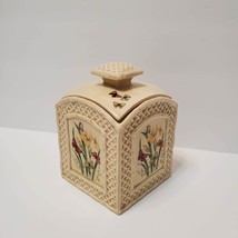 Vintage Enesco Butterfly Garden Trellis Canister / Jar, Retro Cottagecore Decor - £13.53 GBP