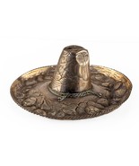 Mexico Sombrero Vintage Hammered Sterling Silver Ashtray - $148.49