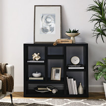 Bookcase, Freestanding Display Storage Cabinet with 7 Cube Storage Space... - £154.75 GBP